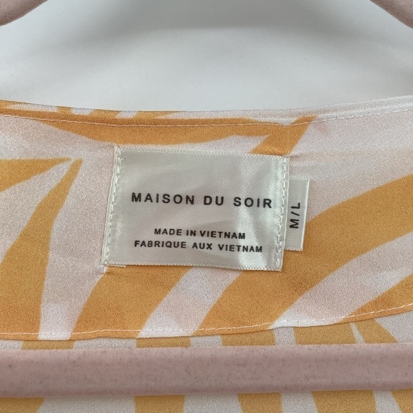 Maison Du Soir The Magnolia Luxe Robe Swimsuit Cover M/L - Picture 10 of 12